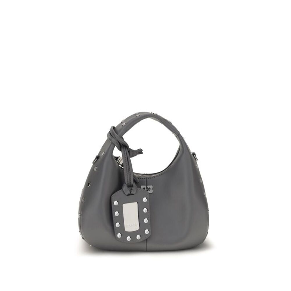 Ganni Women Mini Studded Hobo Handbag